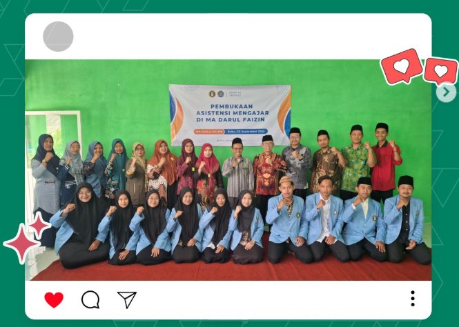 Mahasiswa UNHASY Program AMSP di MA Darul Faizin