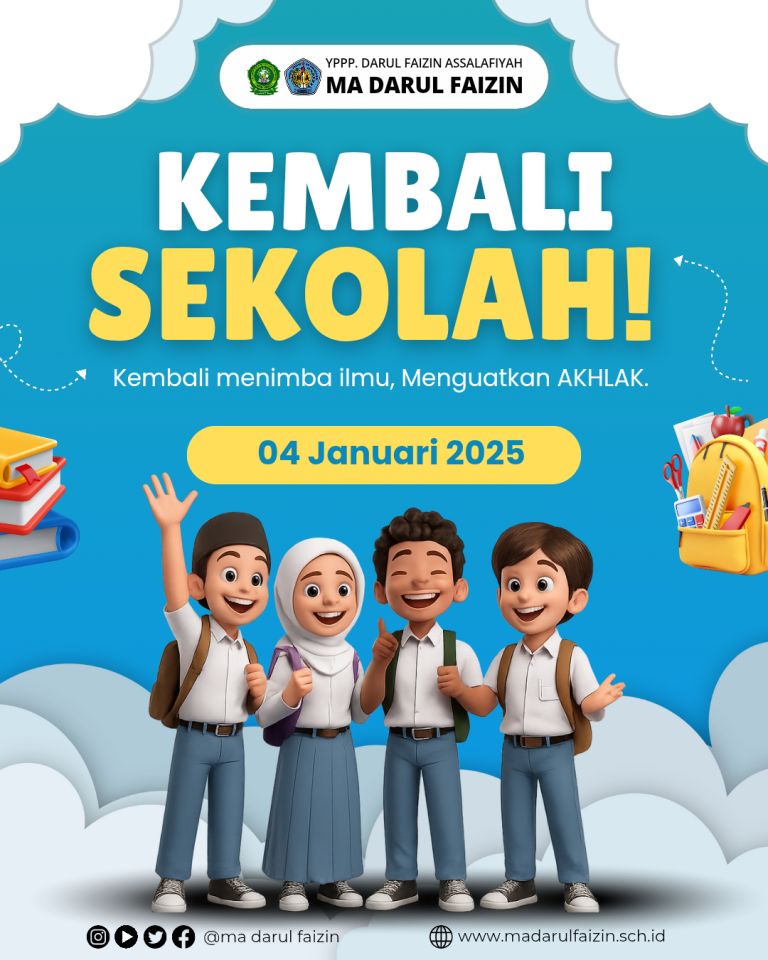 Kembali ke Madrasah Semester Genap MA Darul Faizin